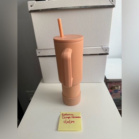 EUC Simple Modern Trek 40 oz in Peach + matching boot - Picture 2 of 9